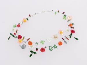 Rosengarten/ Glas Stahlseil Silber / 2301032-22