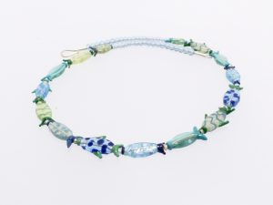 Fische transparent / Glas Stahlseil Silber/ 1251037-21