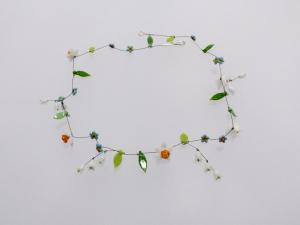 Narzissen und Maiglöckchen / 1 Str. A, Glas Stahlseil Silber / 1101056-23