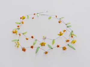 Narzissen / 2 Str., Glas Stahlseil Silber / 1401057-23